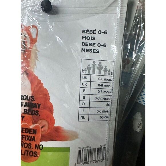 Furry Fox Infant 0-6 Month halloween Costume - baby custome NEW - Picture 7 of 8